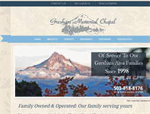 Tablet Screenshot of greshamfuneral.com